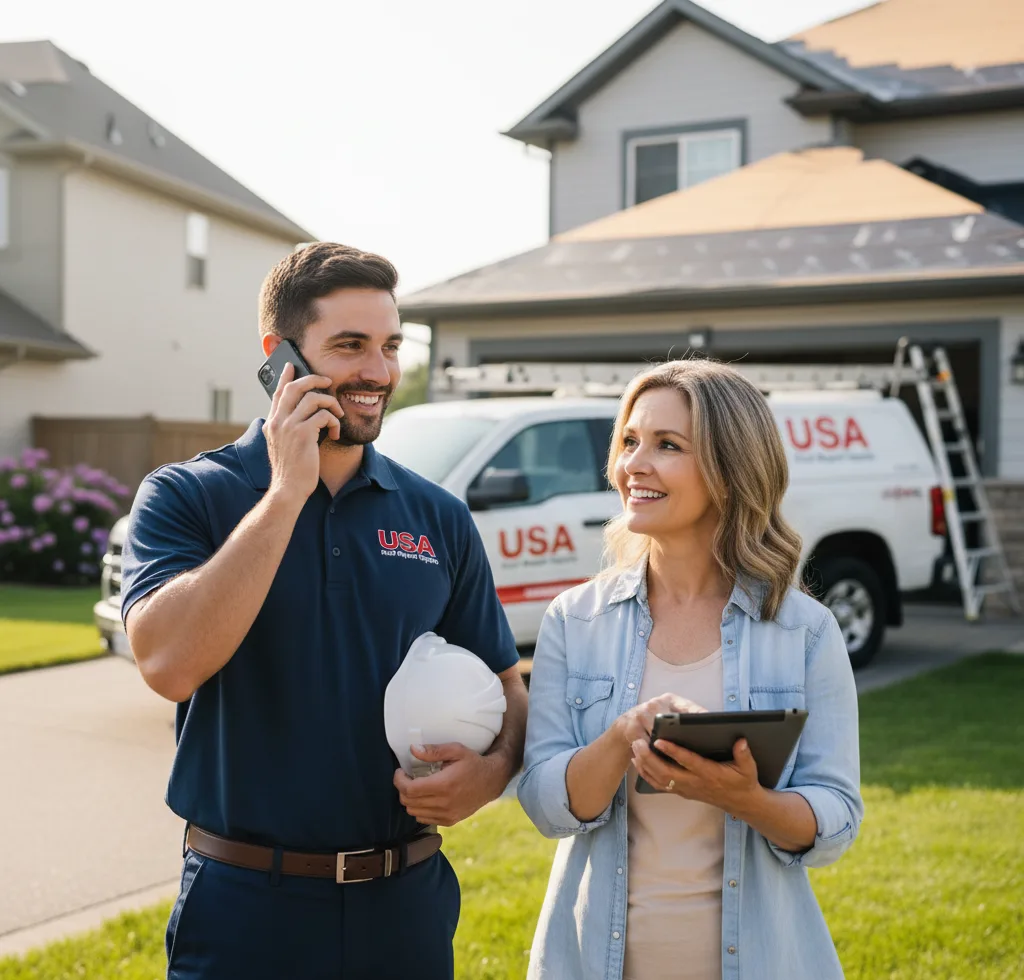 USA Roof Repair Experts customer support in Wethersfield